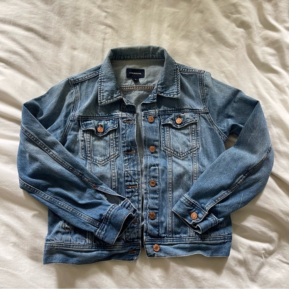 J. Crew Classic Medium Wash Denim Jacket